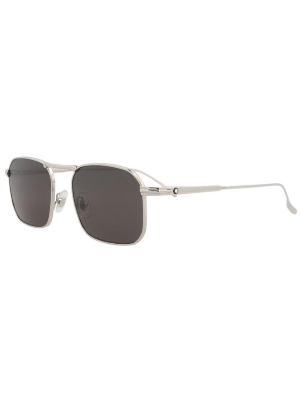 New Montblanc Mens Square/Rectangle Silver Silver Grey Fashion Designer Sunglass